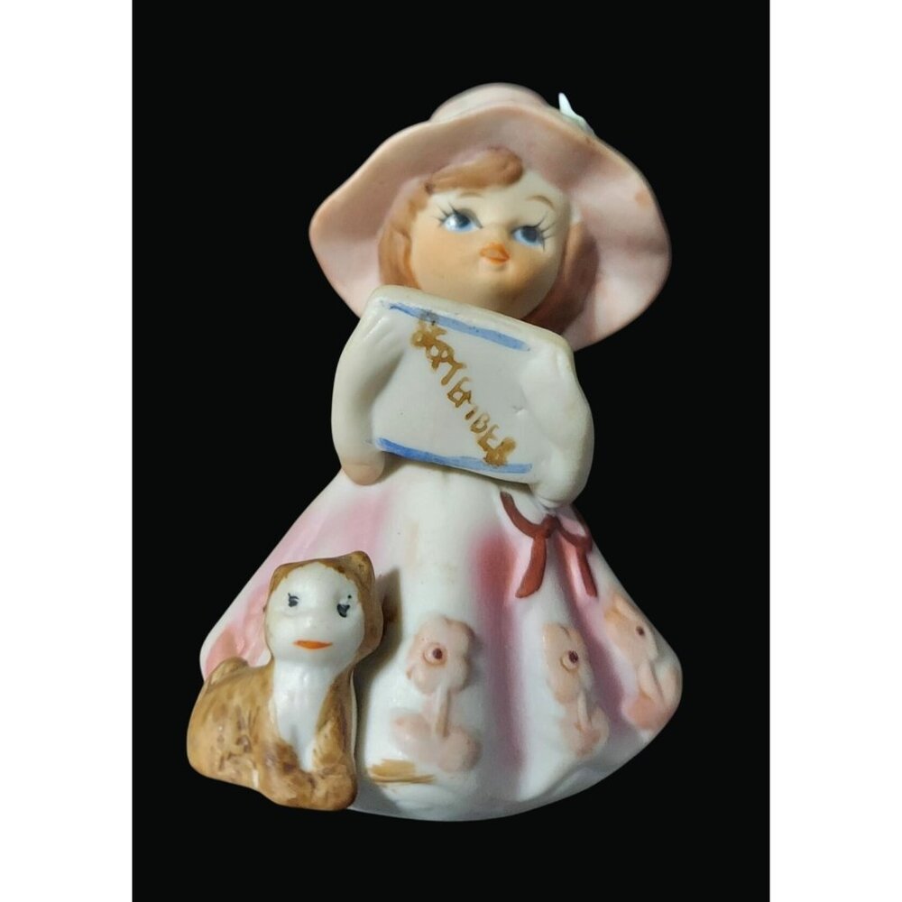 Vintage Enesco September Birthday Ceramic Girl Figurine Collectible Decor SO2 P